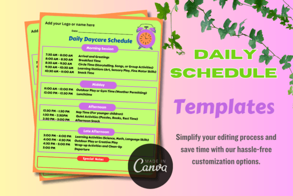 Download Editable Daily Schedule Template - Daily schedule Collection