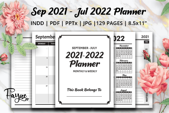 Download Monthly &amp; Weekly Planner with Dates - Weekly planner Collection