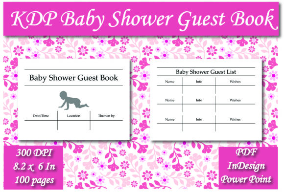Download KDP Baby Shower Guest Book Interior - Guest book interior Collection