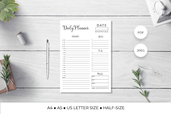 Download Daily Planner Page Inserts - Daily planner page Collection