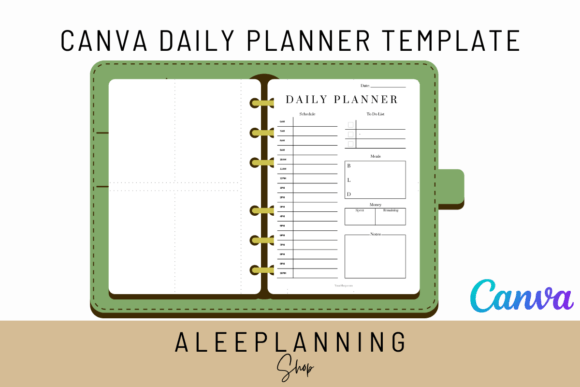 Download Canva Daily Planner Page Template - Daily planner page Collection