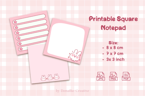 Download Bunny Notepad Printable - Notepad Collection