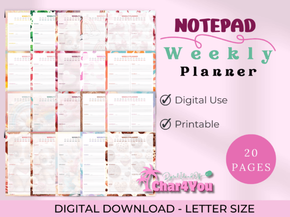 Download Digital Notepad Weekly Planner - Weekly planner Collection