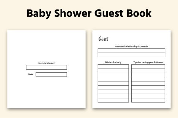 Download Baby Shower Guest Book Interior - Guest book interior Collection